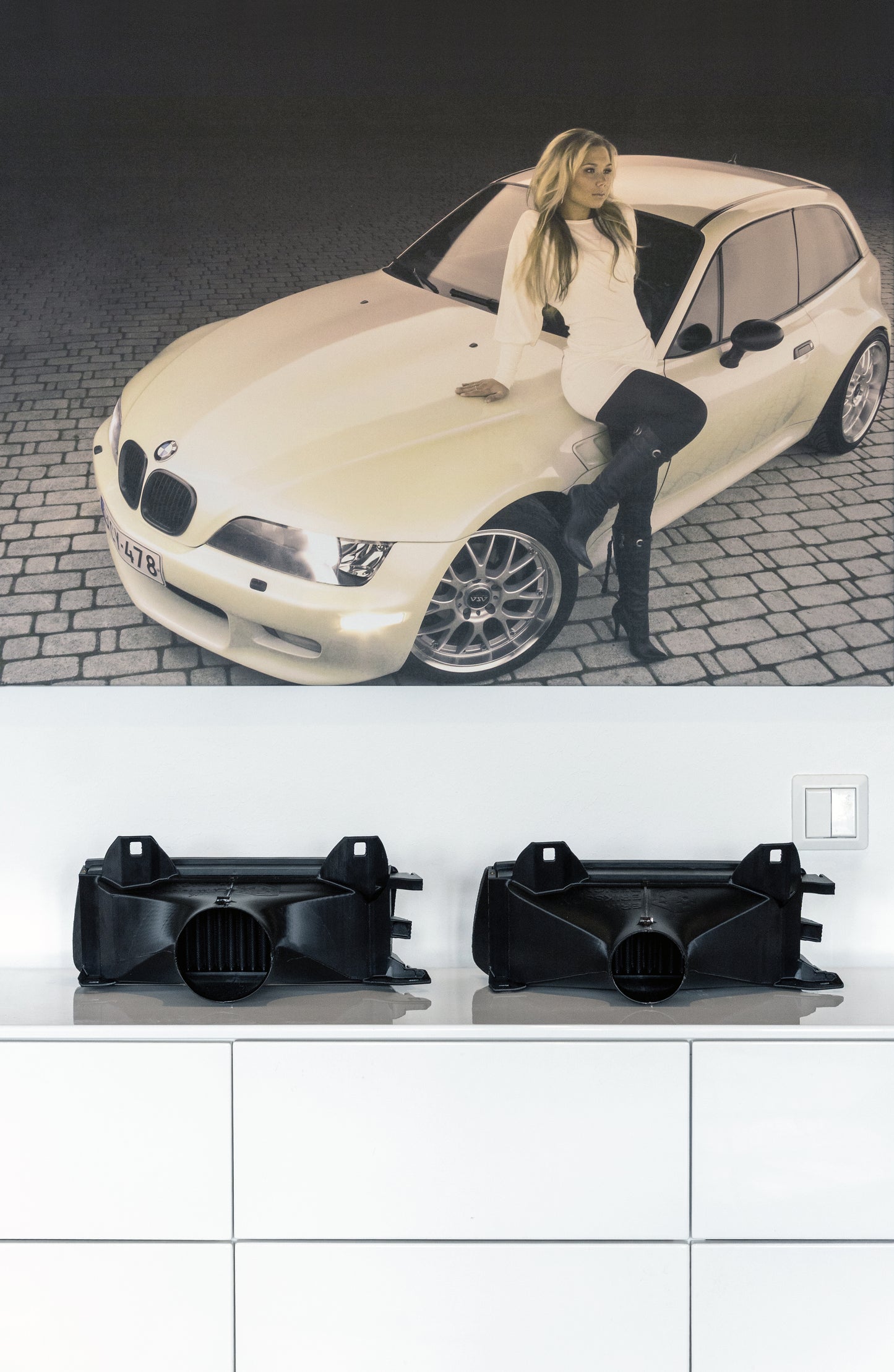 E36 Filtered Headlight Turbo Intake