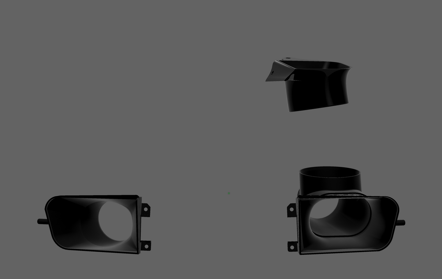 Z3 Komplettes 4" Ramair- und Bremsenkühlsystem.