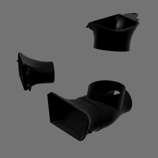 Z3 Komplettes 4" Ramair- und Bremsenkühlsystem.